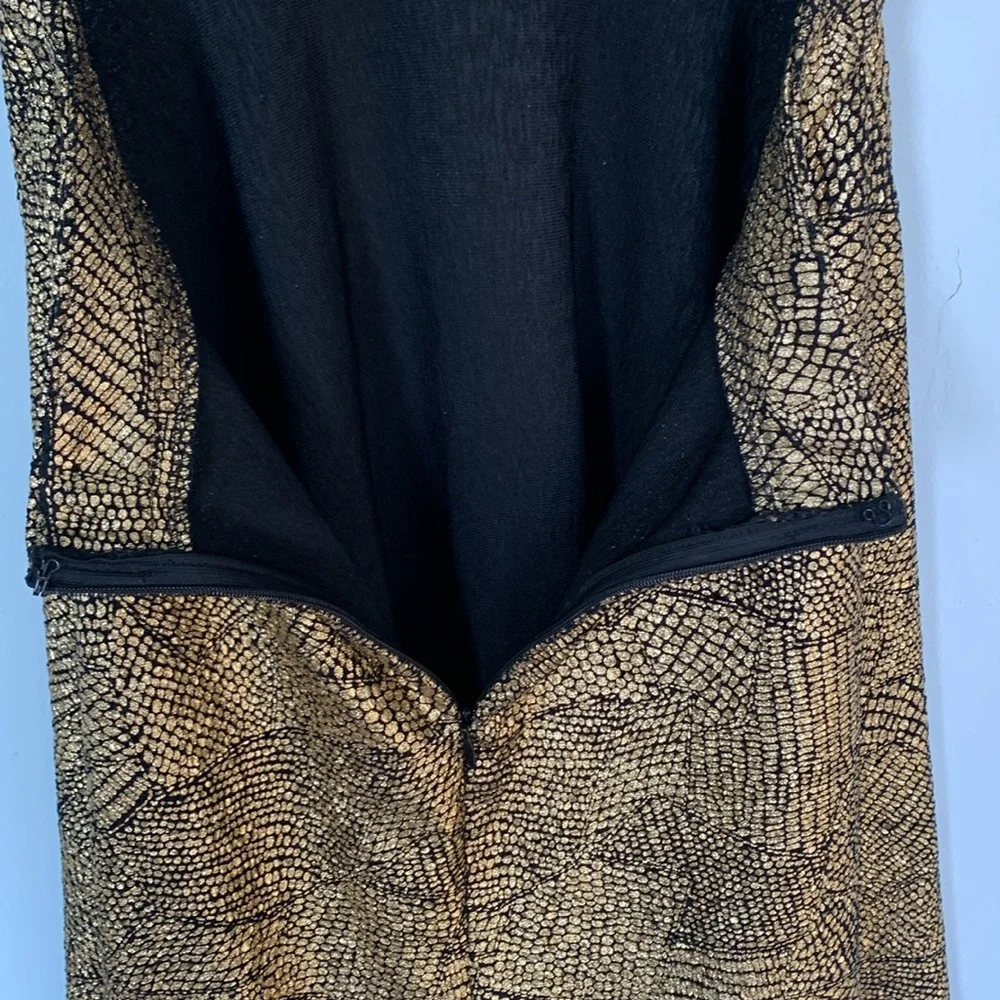 Dainty Hooligan gold snake skin party dress size small - Picture 12 of 13